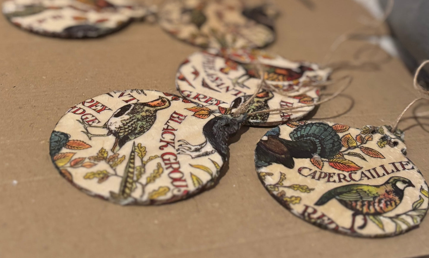 Game bird Christmas decorations