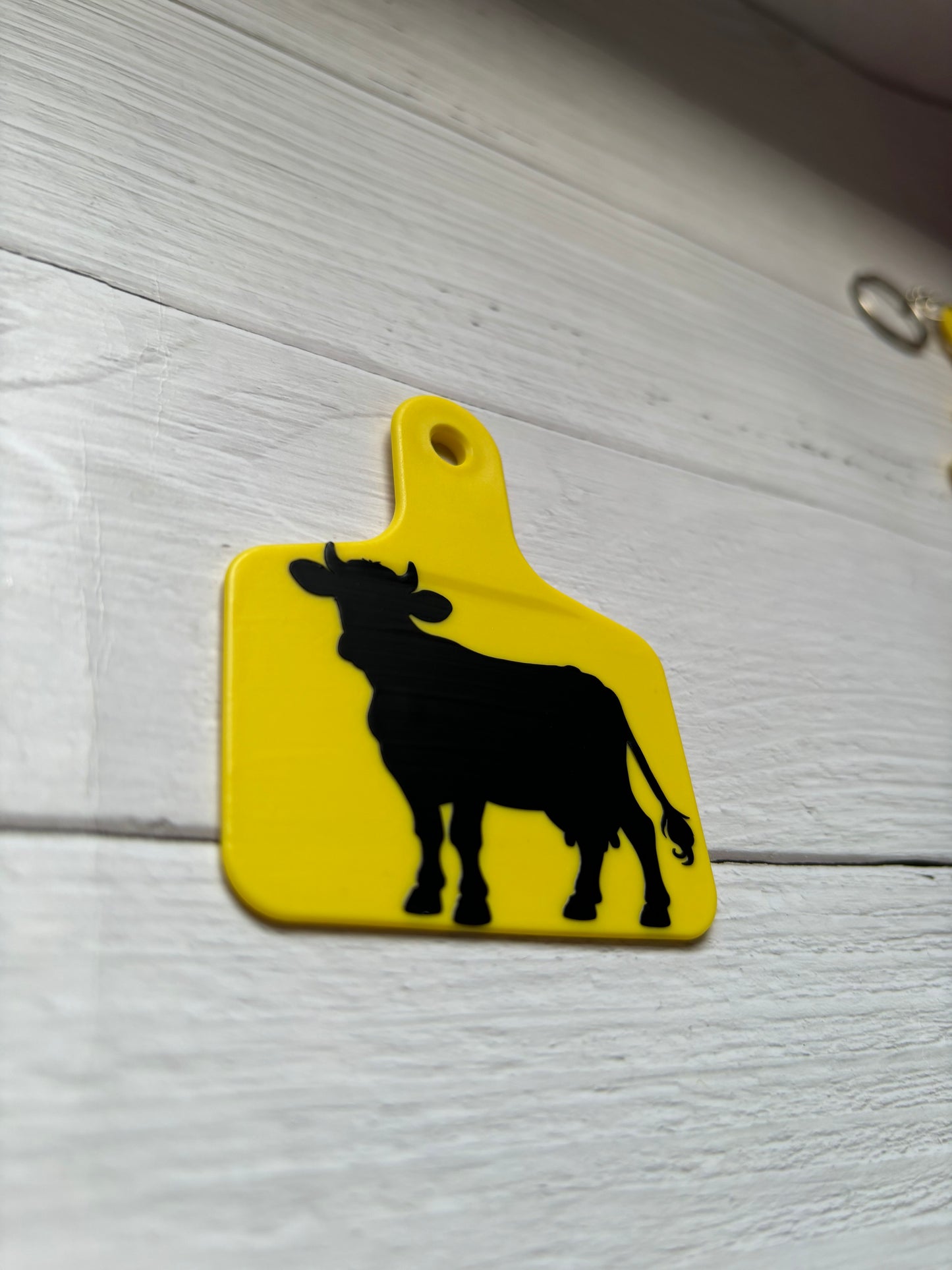 Cow tag keyrings