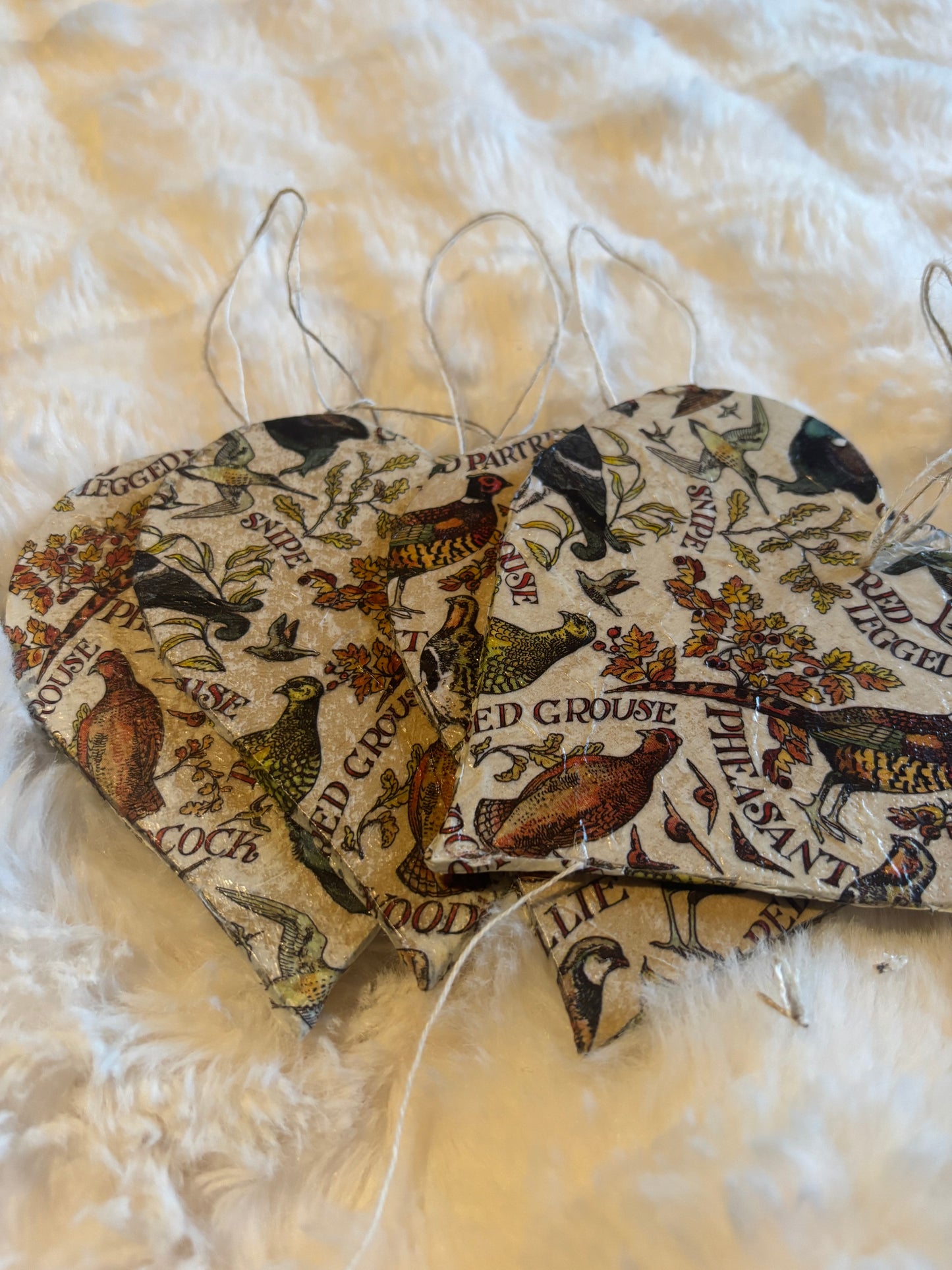 Game bird Christmas decorations