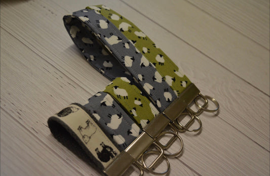 Sheep Keyring/ wristlet