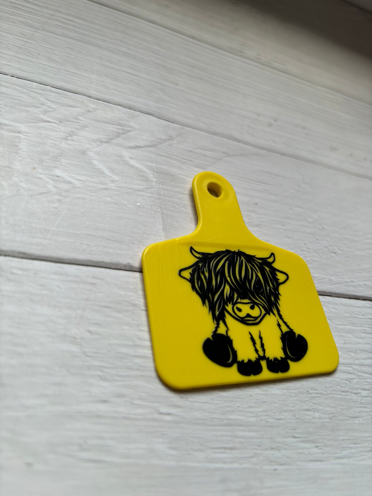 Cow tag keyrings