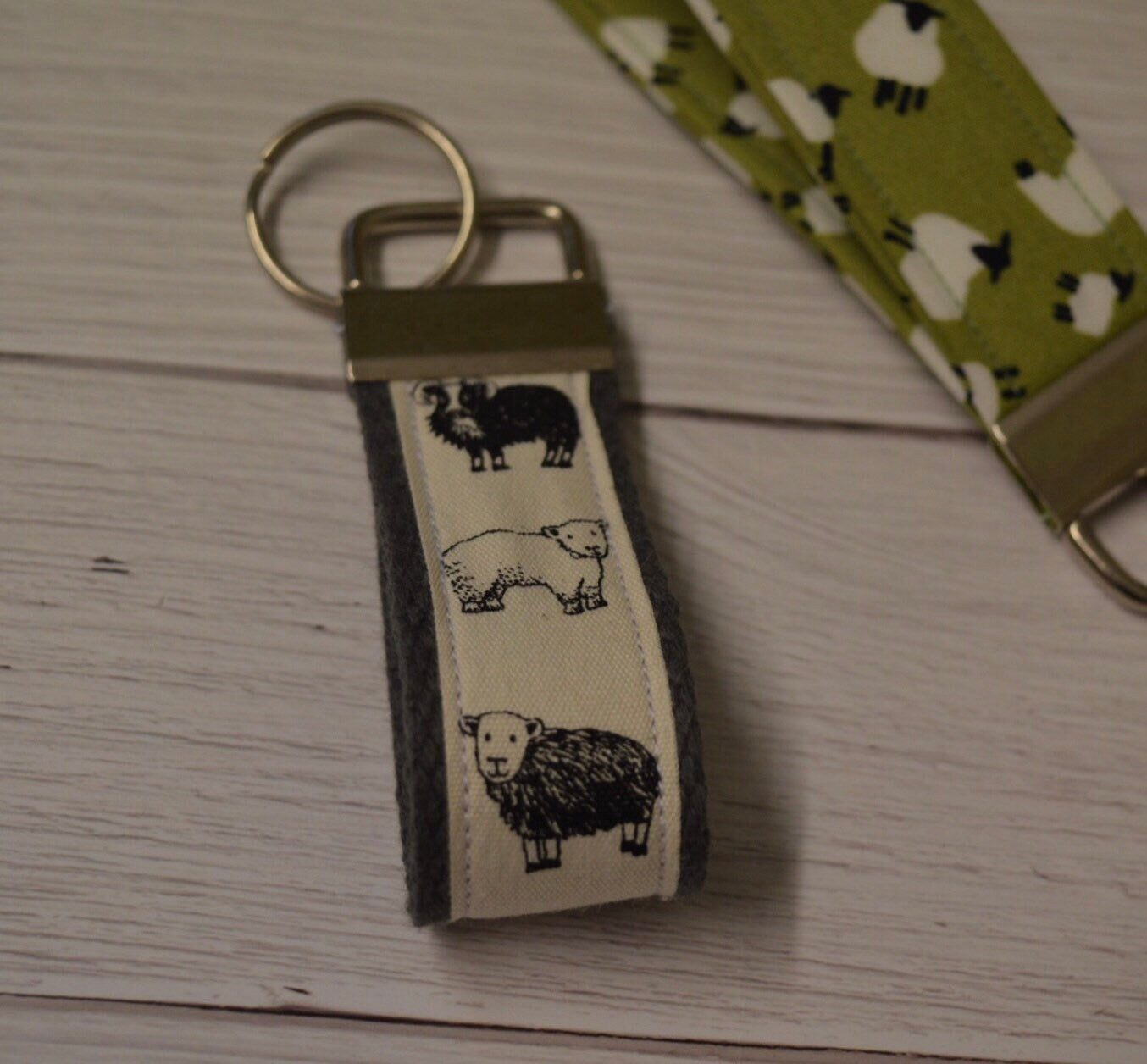 Sheep Keyring/ wristlet