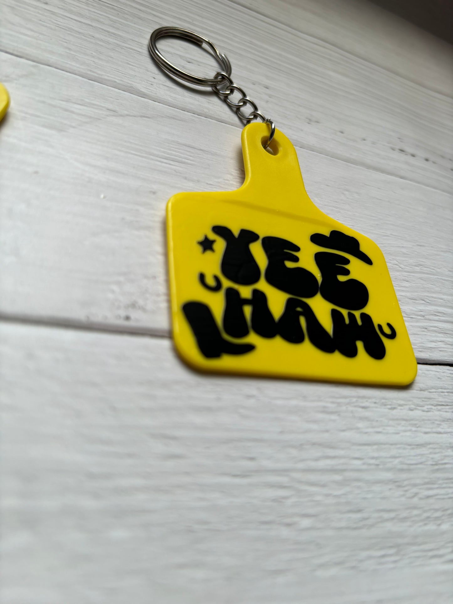 Cow tag keyrings