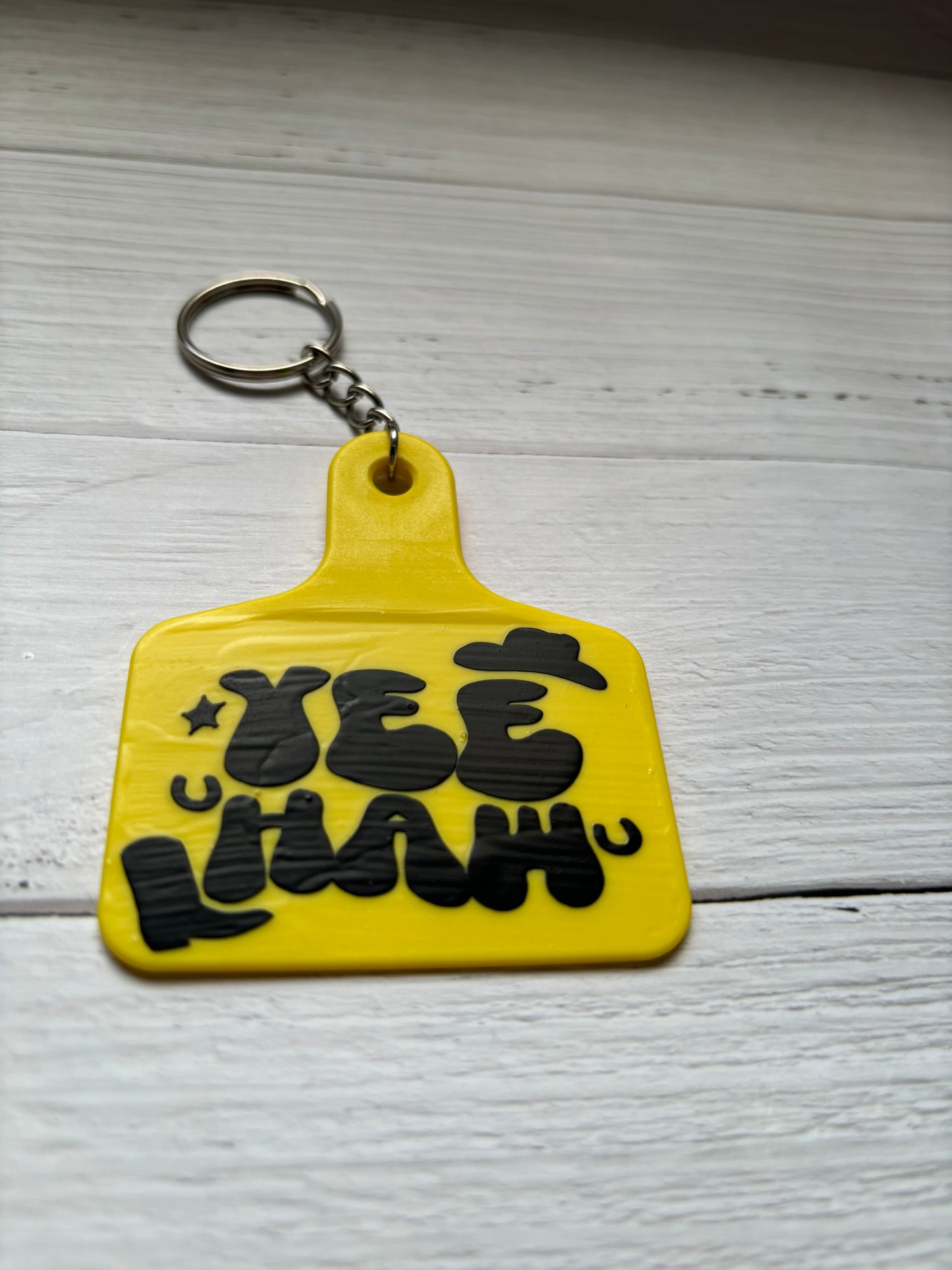 Cow tag keyrings