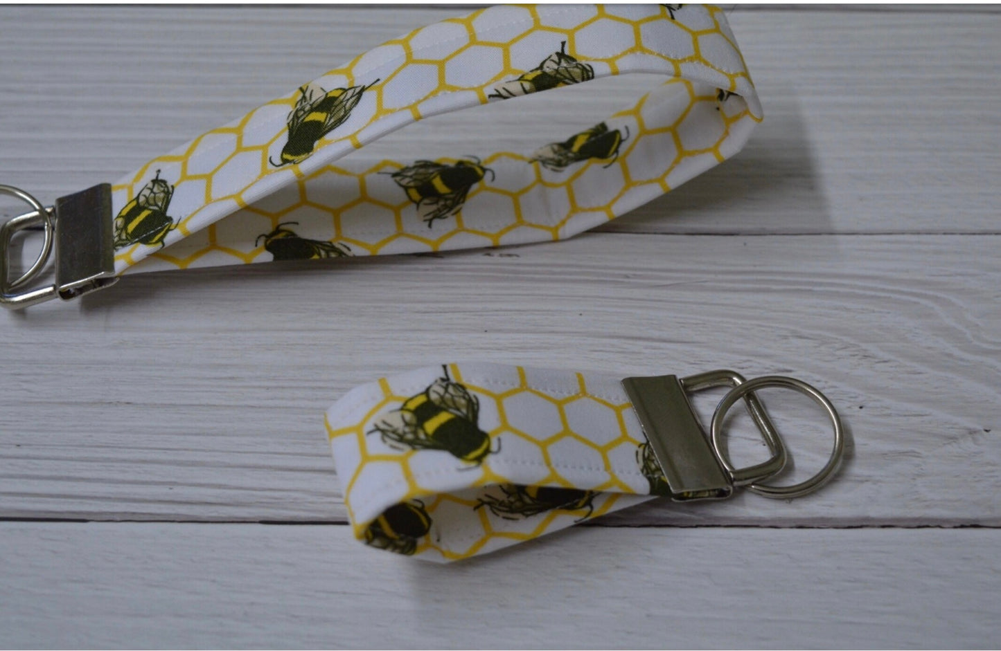 Bumble bee key rings and wristlets