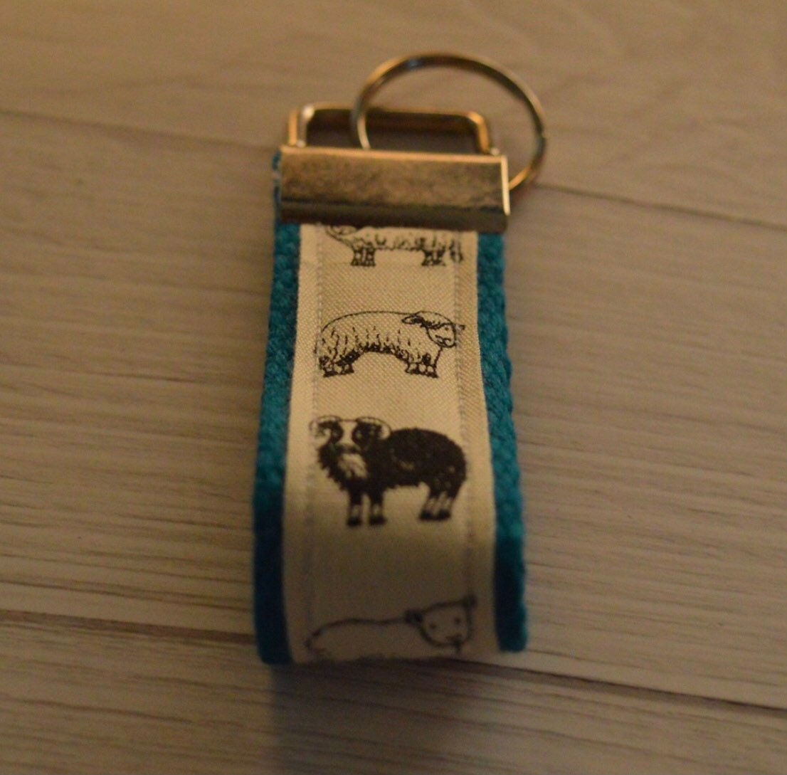 Sheep Keyring/ wristlet