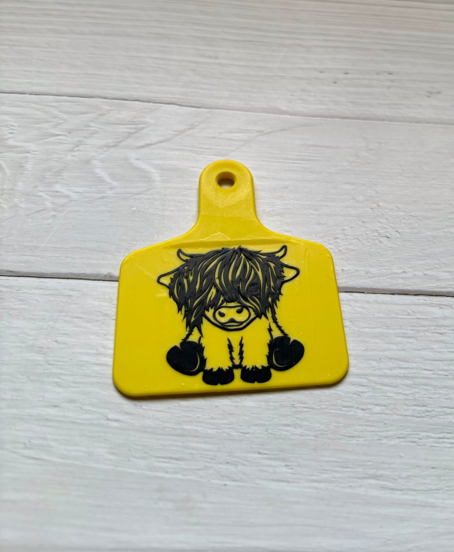 Cow tag keyrings