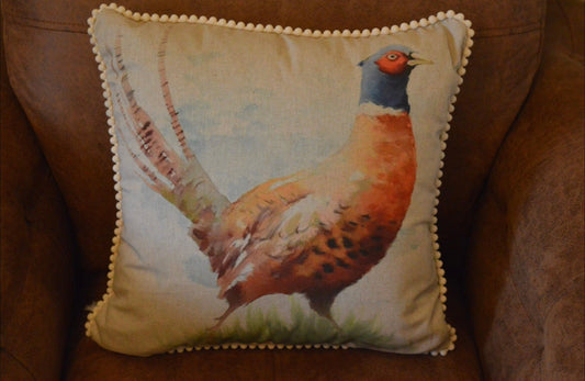 Pheasant cushion