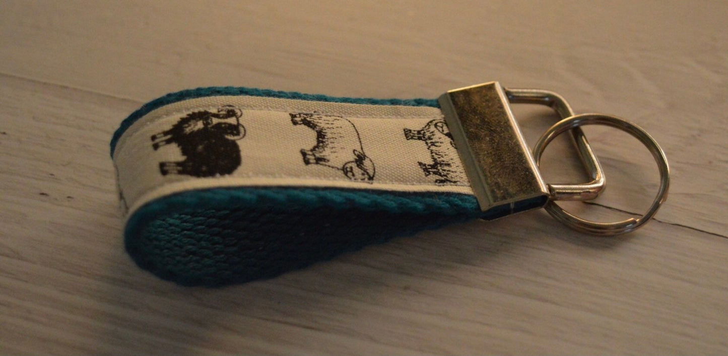 Sheep Keyring/ wristlet